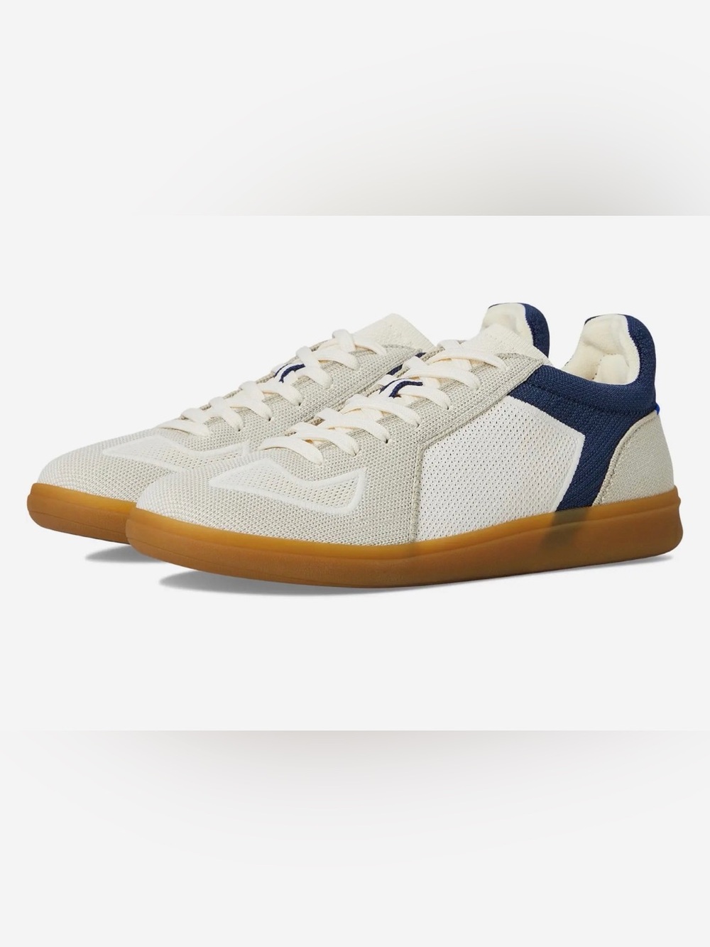 Rothy’s The RS01 Sneaker in Hudson navy and cream size 13